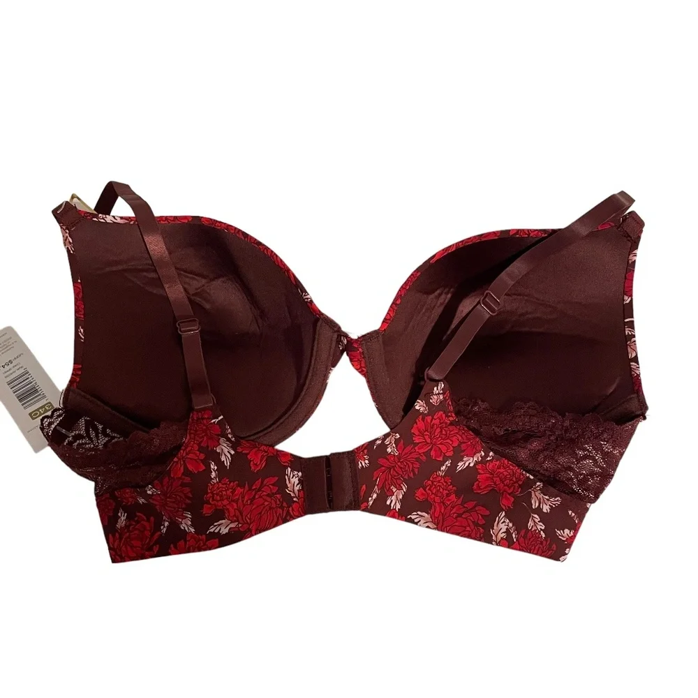 Adrienne‎ Vittadini Floral Lace Padded Bra NWT Size34 C